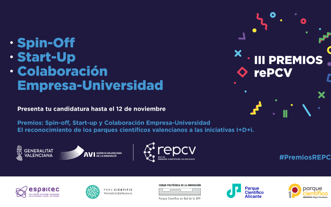 La Red de Parques Científicos Valencianos convoca la III edición de los «Premios rePCV»