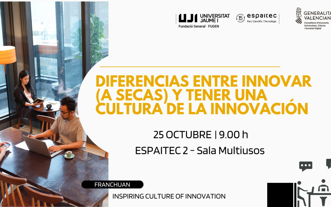 Recicla’t Espaitec aborda la cultura de la innovación empresarial en Castellón con el experto Fran Chuan