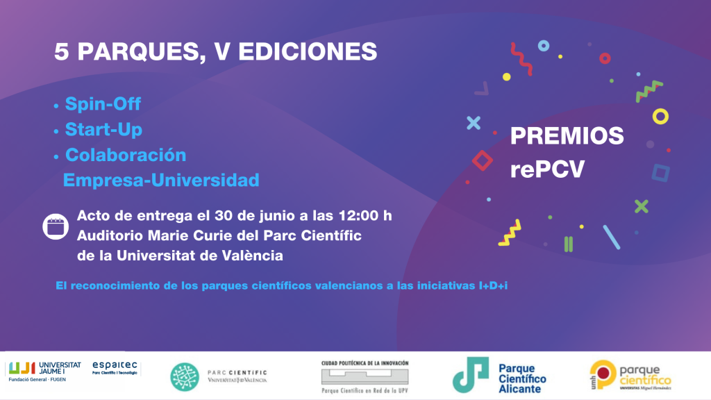 La Red de Parques Científicos Valencianos entregará sus premios el 30 de junio en el Parc Científic de la Universitat de València