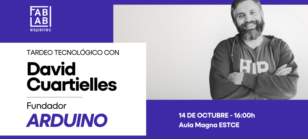 Tardeo Tecnológico con David Cuartielles, fundador de Arduino, organizado por Espaitec