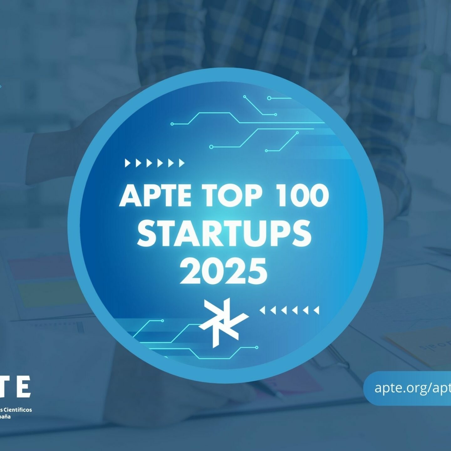 Creatividad del listado de mejores startups de 2025 de APTE
