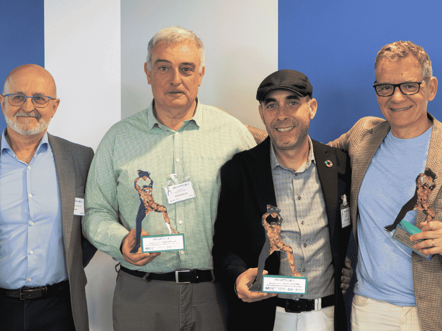 Juan Antonio Bertolín, Valentín López, José Gámiz y Xavier Pascuet durante la 7ª edición de Innovatossals