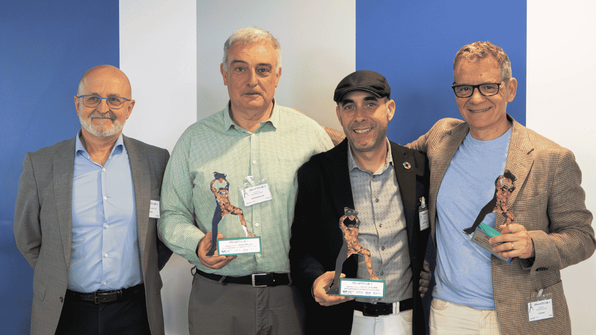 Juan Antonio Bertolín, Valentín López, José Gámiz y Xavier Pascuet durante la 7ª edición de Innovatossals